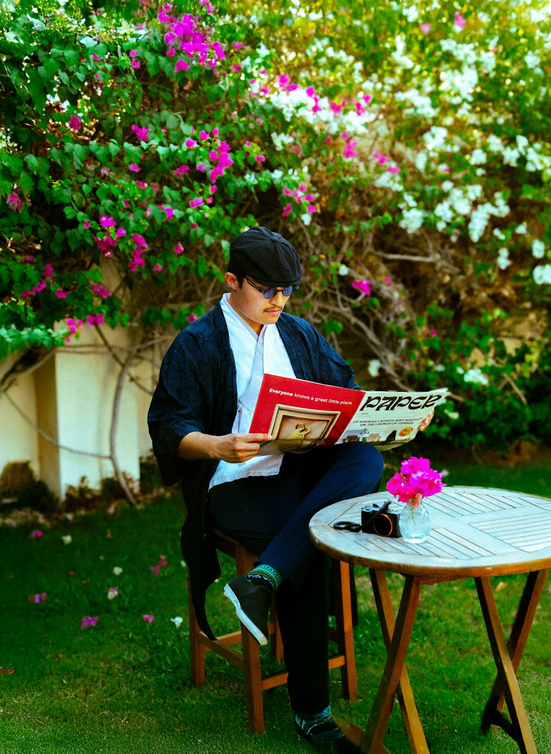 Portrait of the editor-in-chief of the magazine